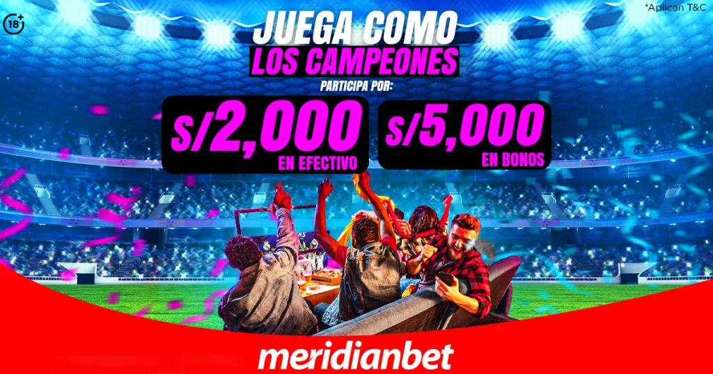 promo juega como los campeones meridianbet