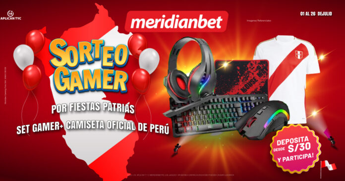 Meridianbet sorteo gamer fiestas patrias set gamer