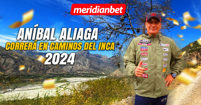 Aníbal Aliaga, embajador de Meridianbet, correrá en Caminos del Inca 2024.