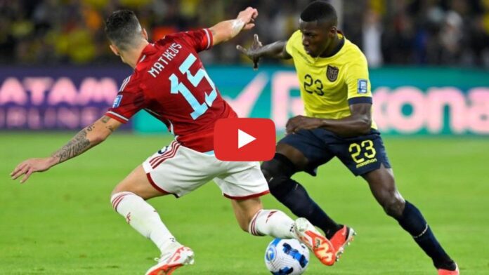 Colombia vs Ecuador en vivo por la 12da fecha de las Eliminatorias rumbo al mundial 2026.