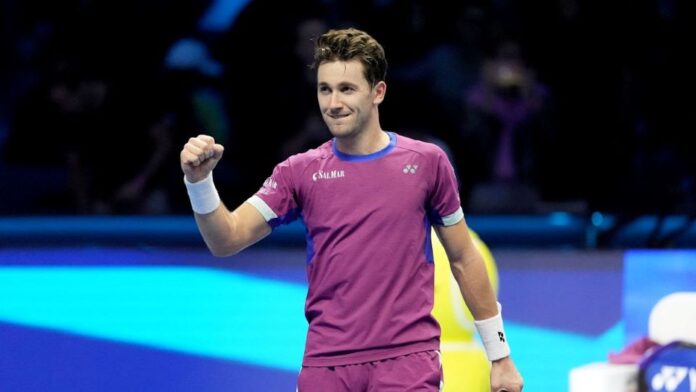 Casper Ruud está en semifinales de las ATP Finals 2024 tras vencer a Andrey Rublev.