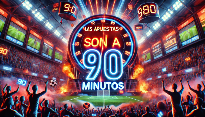 las apuestas son a 90 minutos