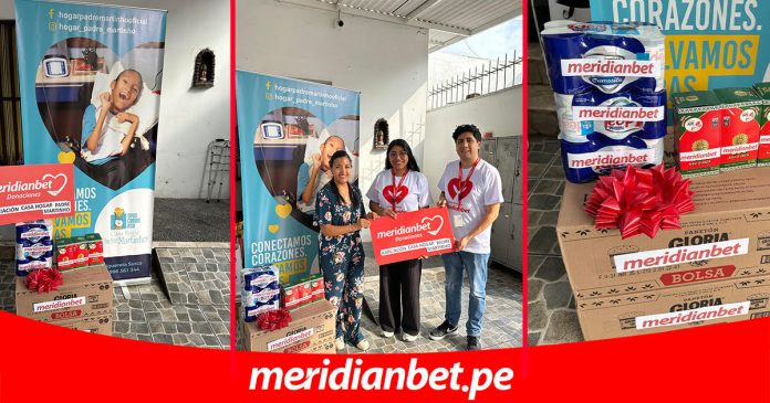 Meridianbet llevó donación por Navidad a la Casa Hogar Padre Martinho