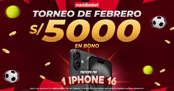Torneo de febrero - Adivina las mejores cuotas y gana un Iphone 16 gracias a Meridianbet.