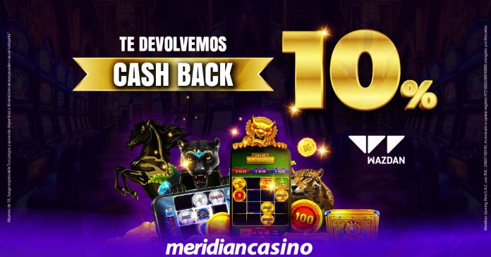 ¡Gana un cashback del 10% jugando en Wazdan por Meridian Casino!