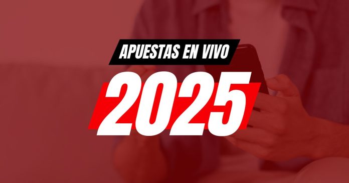 Portada del artículo sobre las apuestas en vivo en 2025. Hecho por Blog Meridian.