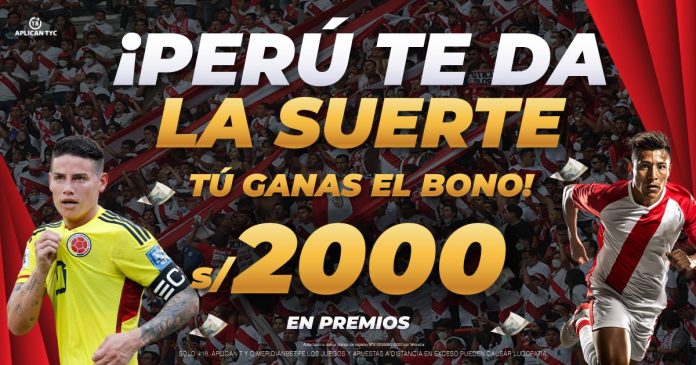 Juega en el Colombia vs Perú y gana bonos de un total de S/. 2,000 gracias a Meridianbet.