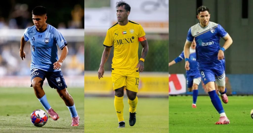Imagen de Quispe, Tapia y Ugarriza peruanos que juegan en el extranjero.