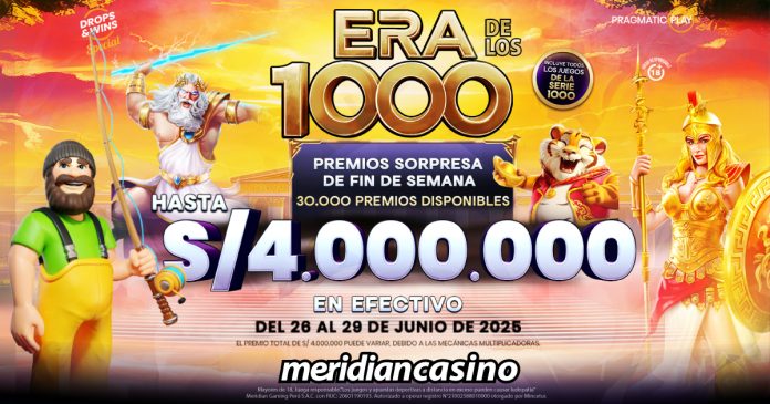 Premios sorpresa esperan por ti en la Era de los 1000 de Meridian Casino 