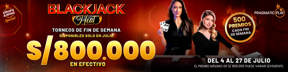 Promoción Blackjack Heat de Meridian Casino.