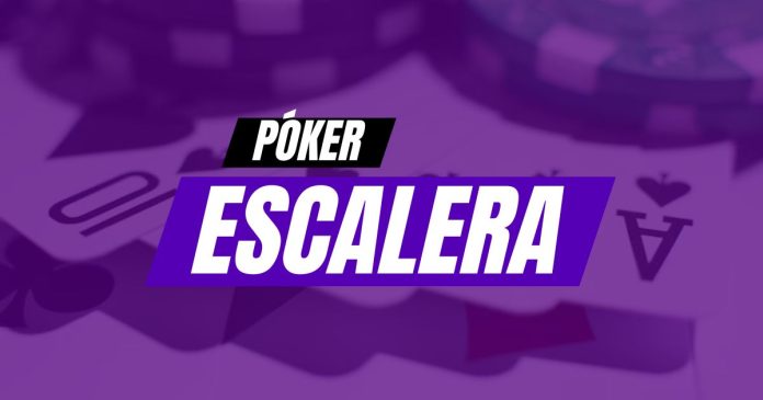 Portada del artículo que explica qué es la escalera de póker y cómo usarla para ganar hecho por Blog Meridianbet.