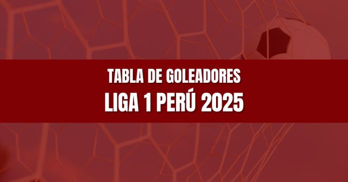 Portada del artículo con la tabla de goleadores de la Liga 1 Perú 2025 en vivo. Blog Meridianbet.