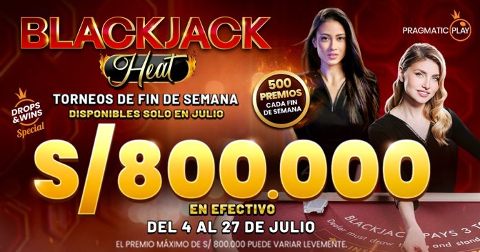 Llévate hasta S/. 800,000 en premios en efectivo con Blackjack Heat en Meridian Casino 