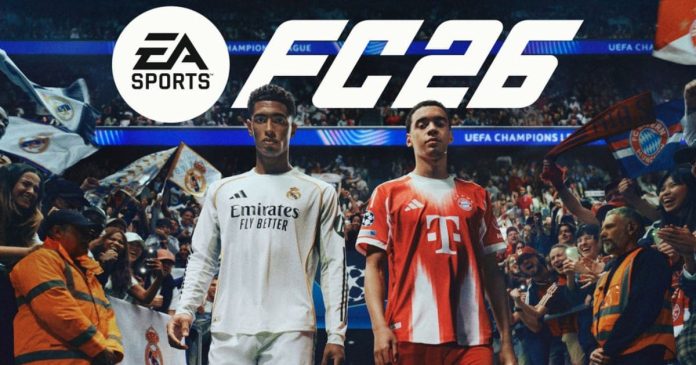 ea-sports-fc-26-bellingham-musiala-meridianbet La nueva portada de la versión estándar de EA Sports FC 26 con Bellingham y Musiala como protagonistas