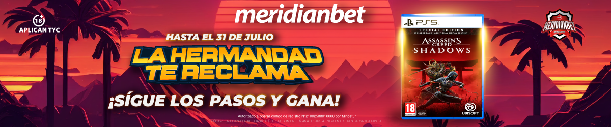 La hermandad te reclama. Promoción Meridianbet Assassin's Creed