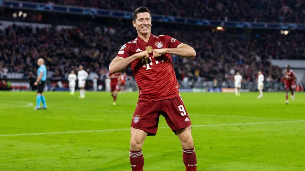 Máximos goleadores de la Champions Robert Lewandowski.