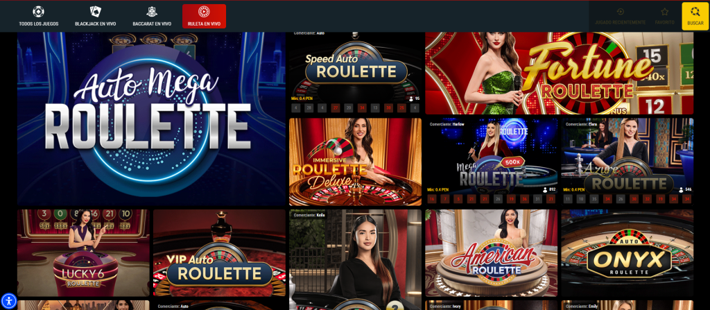 Juegos de ruleta gratis en Meridian Casino.