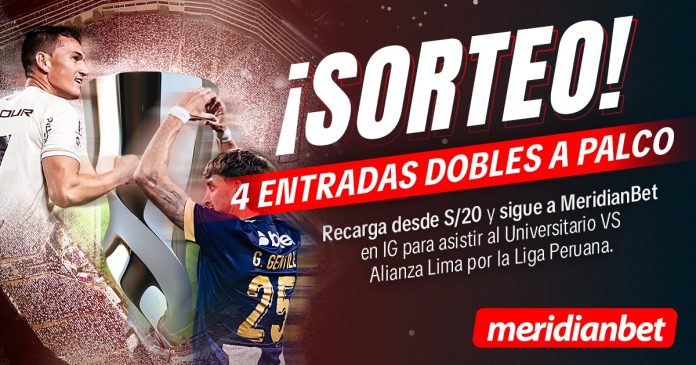 Vive el clásico Universitario vs Alianza Lima por Liga 1 en vivo desde palco gracias a Meridianbet.