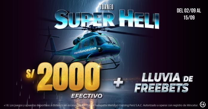 Empápate con S/. 2,000 en la Lluvia de efectivo de Meridian Casino