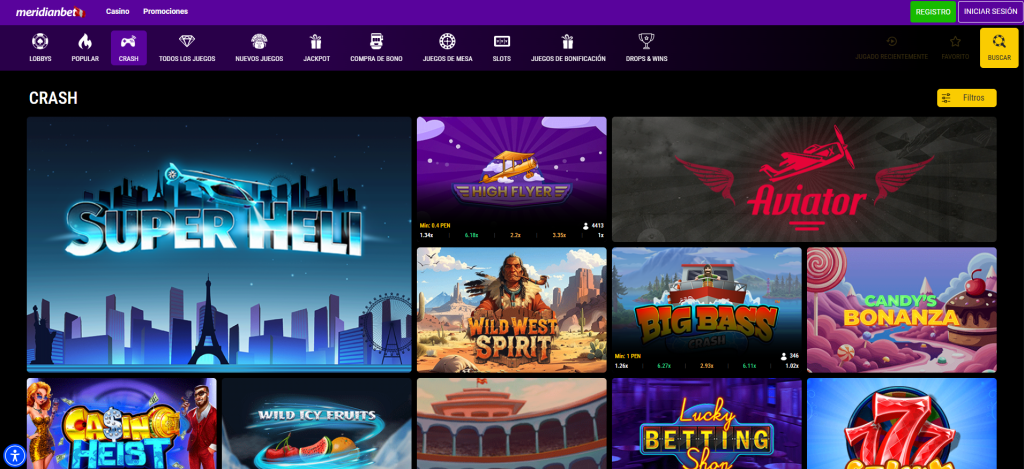 Aviator vs Super Heli: juegos de impacto de Meridian Casino.