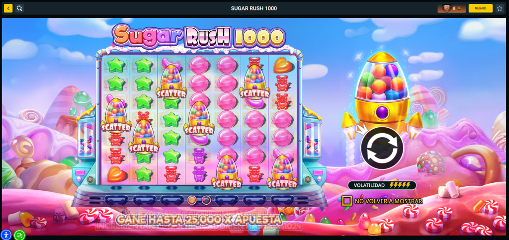 Sugar Rush en Meridian Casino.