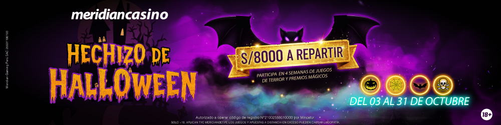 Promoción Hechizo de Halloween Meridian Casino