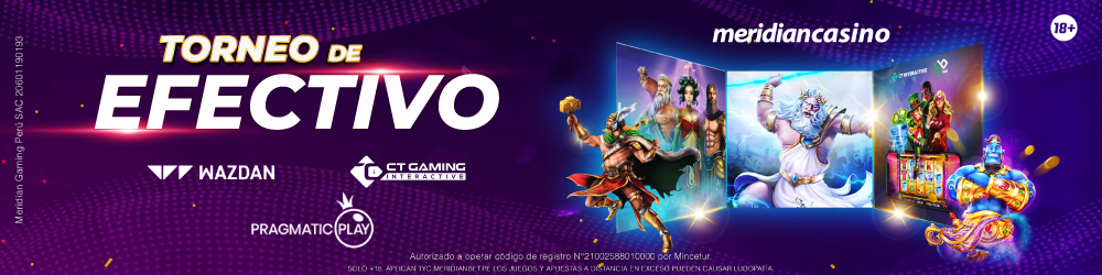 Banner promocional del Torneo de Efectivo de Meridian Casino