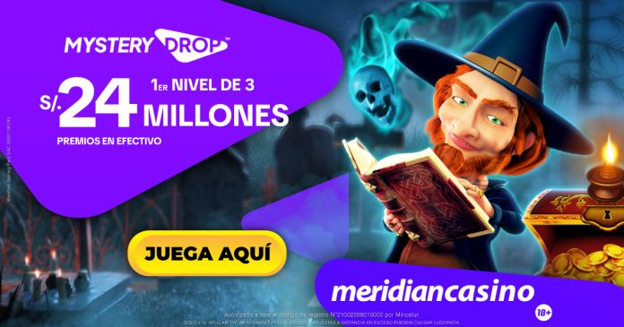 1200X630-WAZDAN-MISTERY-DROP-1er-nivel-meridian-casino Gana hasta S/. 7’000,000 con el 1er nivel de Mystery Drop en Meridian Casino.