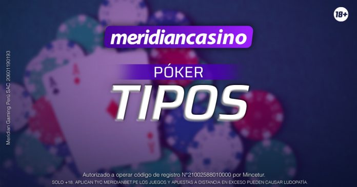 Portada del artículo que explica los principales tipos de poker.