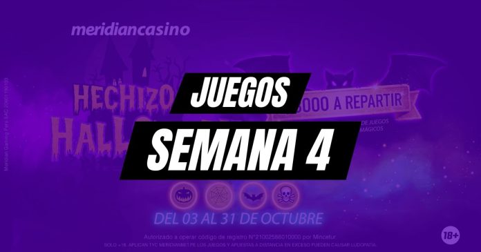 Meridian Casino: Conoce los juegos de la cuarta semana de Hechizo de Halloween.