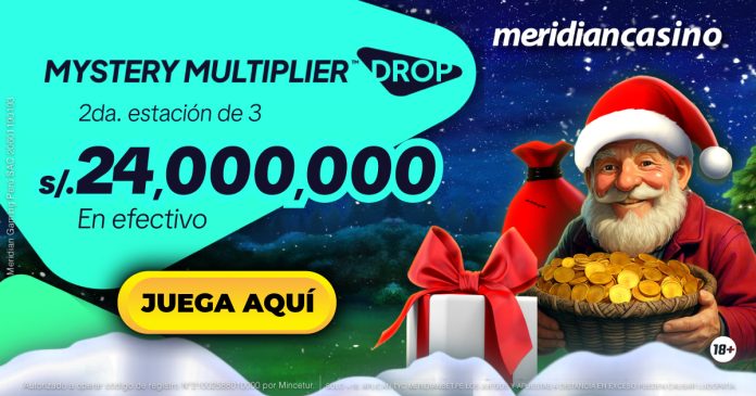 Gana hasta S/. 10’000,000 con el 2do nivel de Mystery Drop en Meridian Casino.