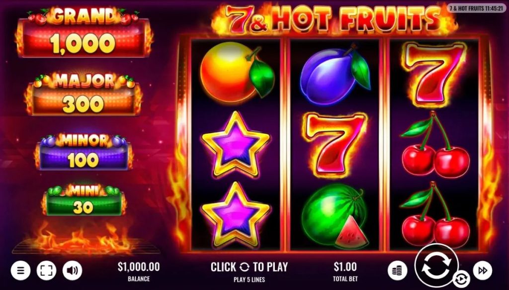 7 & Hot Fruits - Desafío Total - Meridian Casino