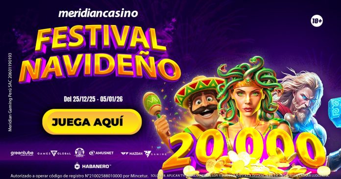 Cierra el año con los bolsillos llenos gracias al Festival Navideño de Meridian Casino.