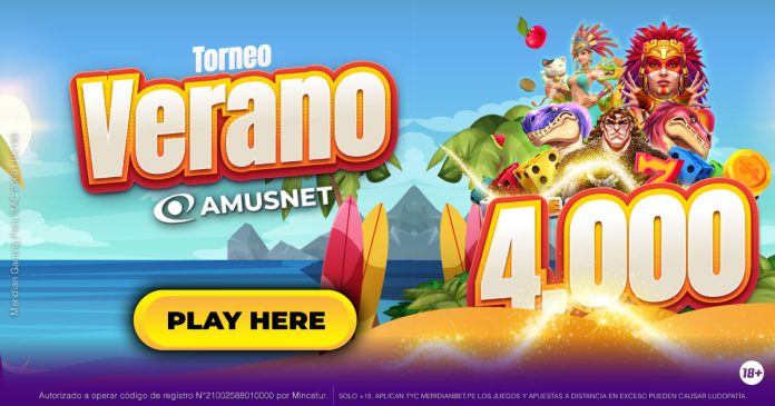 Gana hasta S/. 4,000 con el Torneo Amusnet en Meridian Casino.