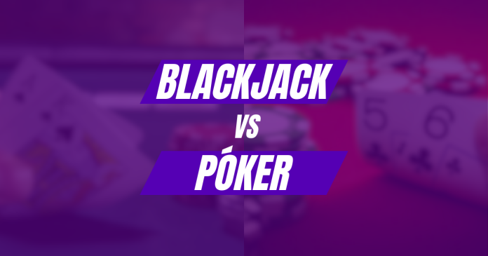 Descubre las diferencias entre blackjack vs poker. Sus ventajas, probabilidades y que juego se adapta mejor a tu perfil.