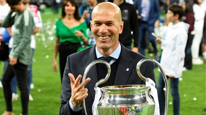 Tres Champions seguidas de Zidane con el Real Madrid