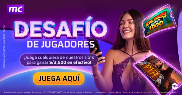 Regístrate en Meridian Casino y participa por S/3,500 en efectivo al superar el Desafío de Jugadores.