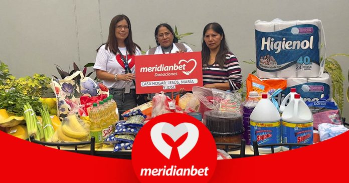 Meridianbet lleva esperanza con donación de víveres y productos esenciales a la Casa Hogar “Jesús, María y José”.