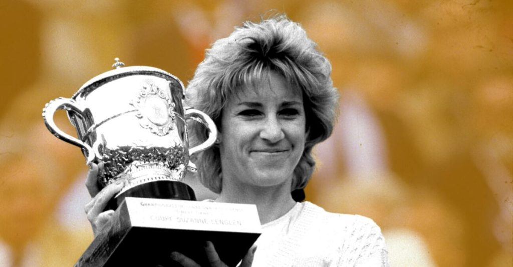 Chris Evert es la tercera más ganadora en París.