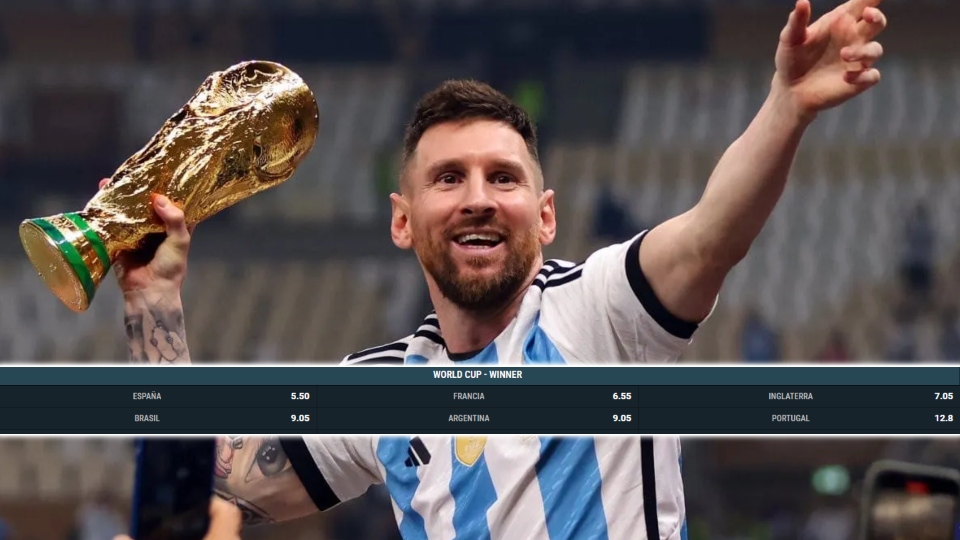Las cuotas y favoritos a ganar el Mundial 2026.