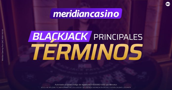 Portada del artículo que muestra los principales términos del blackjack.